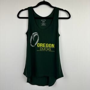 Blue84 Womens Scoop Neck University Of Oregon Ducks Forest Green Tank Top Small
